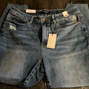 Judy Blue Plus Size 18W Skinny Jeans! Distressed! NWT!